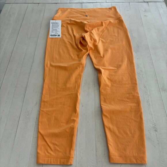 LULULEMON Align High Rise Ribbbed 25” Leggings in Mango Dream Sz 10 NWT - Picture 6 of 7